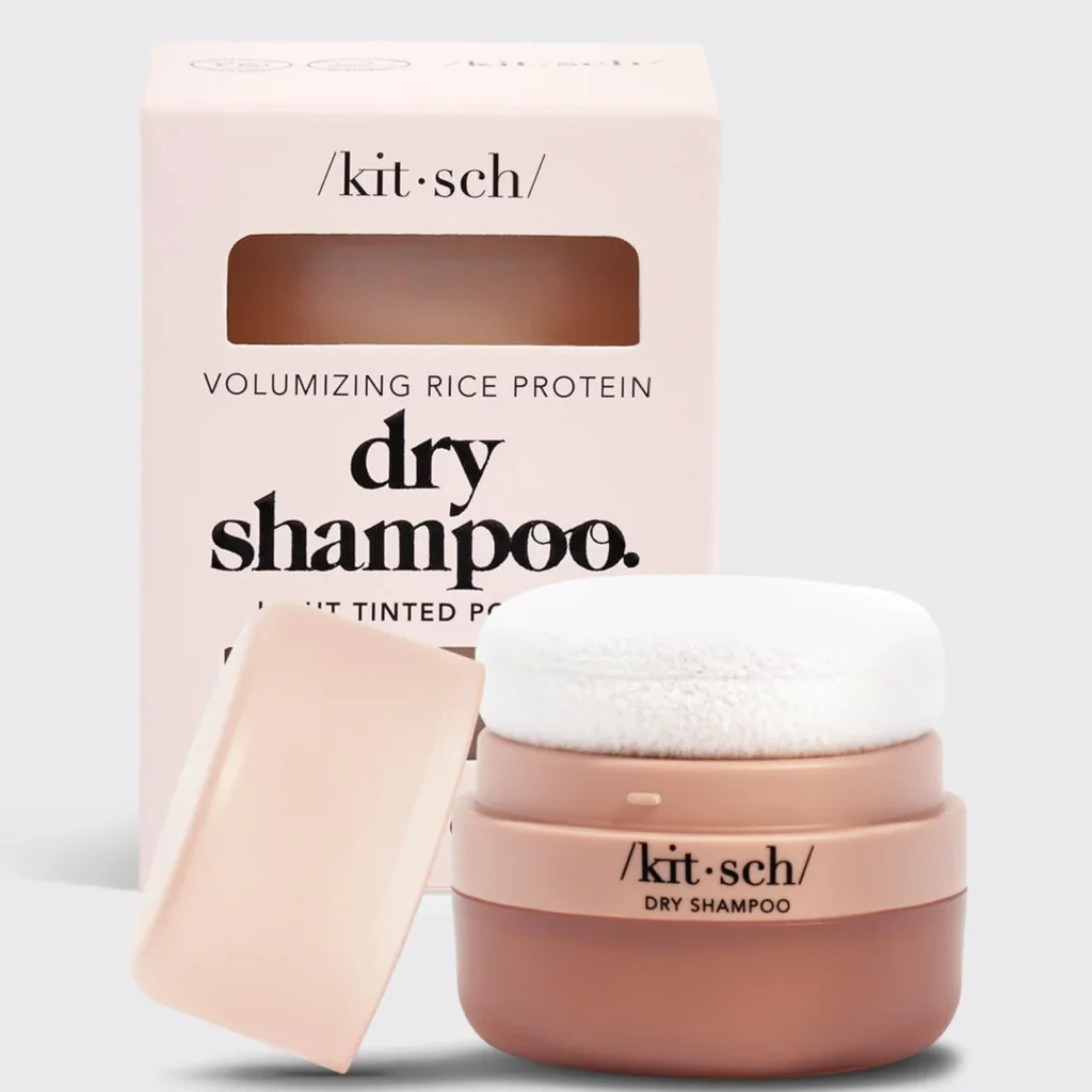 Kitsch dry shampoo powder for sustainable and eco-friendly hair care.