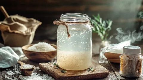 Close-up of Rice Bran Oil and Rice Oil ingredients in a hair care formula.
